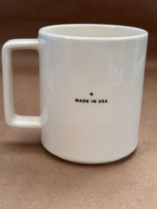 Starbucks 2015 Made In USA Siren Logo Cream Ceramic Coffee Mug. 14 fl oz - Picture 2 of 4